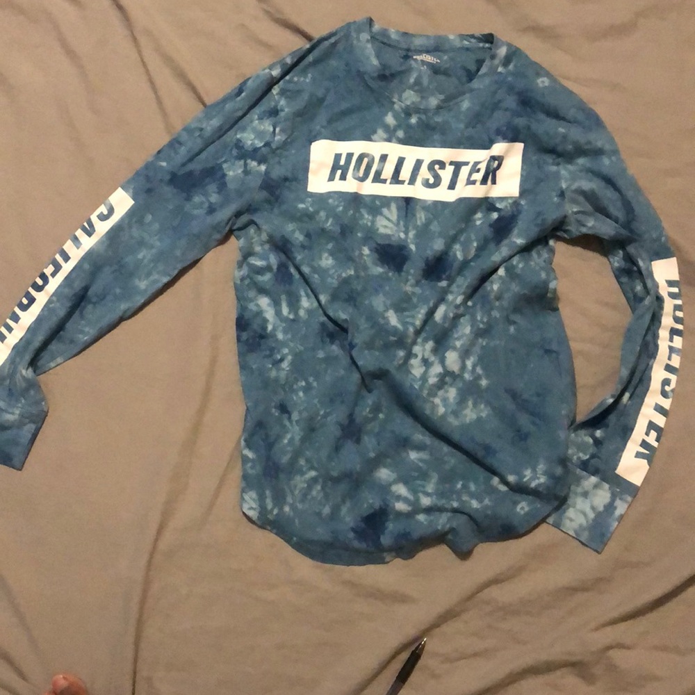 Hollister long sleeve blue shirt